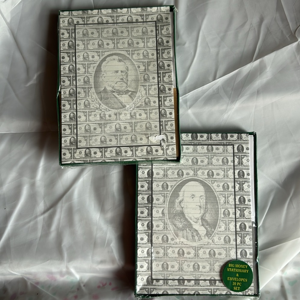 BIG MONEY STATIONARY & ENVELOPES 2 20 PC SETS